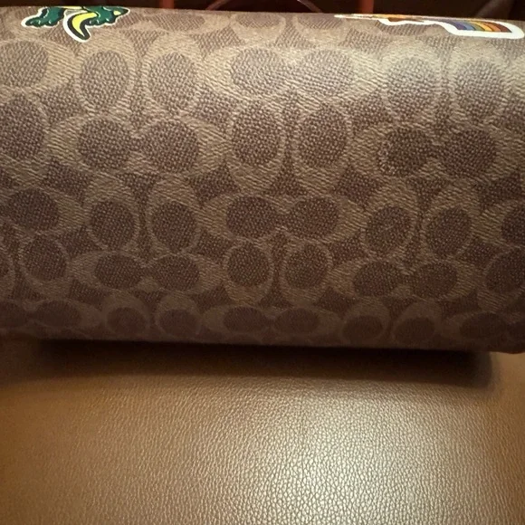 Coach Rowan Satchel Bag in Signature Canvas With Sticker Print NWT - Picture 4 of 10